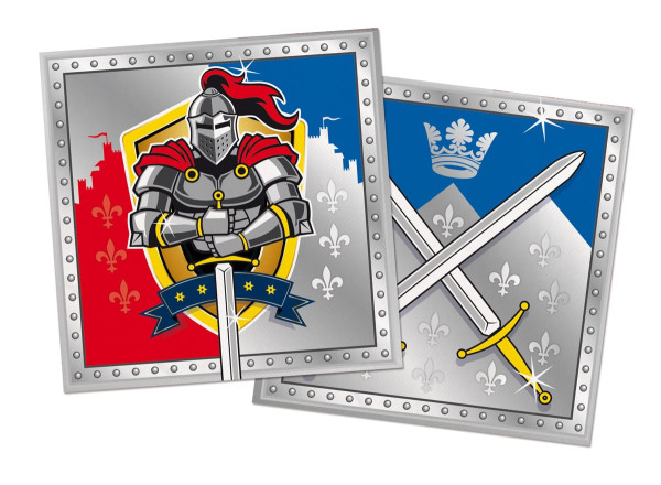20 napkins knight coat of arms 33cm