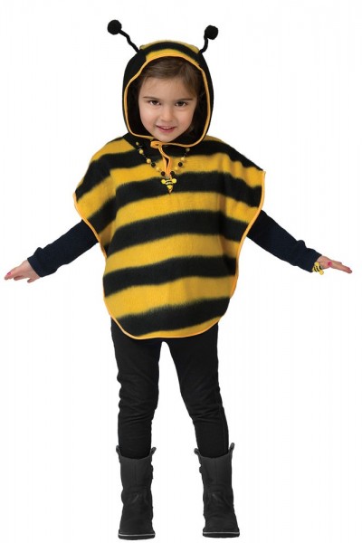Lindo poncho de abeja para niños