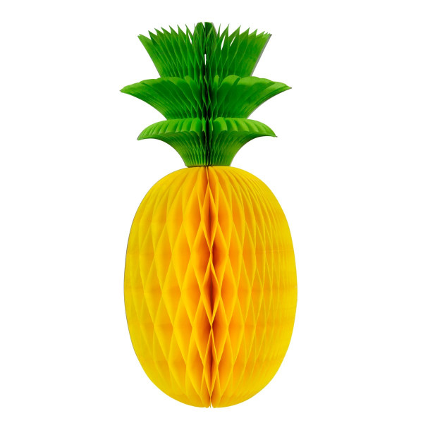 Ananas Wabenball Hängedeko 15cm