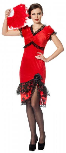 Costume de danseuse de flamenco fougueux pour femme