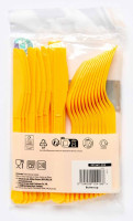 Preview: Sunny yellow cutlery set 24 pieces