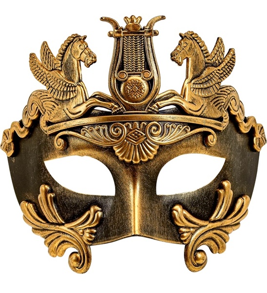 GREEK - ROMAN ANTIQUE GOLDEN EYE MASK | Party365.com
