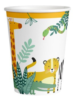 8 Jungle Fest paper cups 250ml