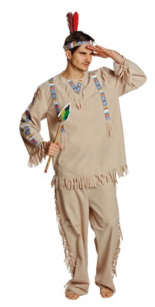Beige Indian men's costume 2