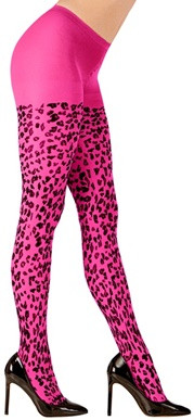 Roze luipaardpanty