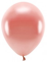 10 st Eco metallic ballonger roséguld 26cm