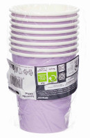 Vista previa: 8 vasos de papel violeta lavanda 227ml