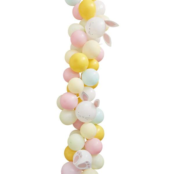 Ghirlanda di palloncini coniglietto pasquale con 60 palloncini