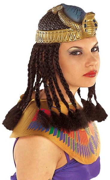 Ägyptische Tethanur Kopfbedeckung Mit Zöpfen