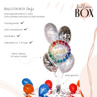 Vorschau: Heliumballon in der Box Schulkind Glückwunsch