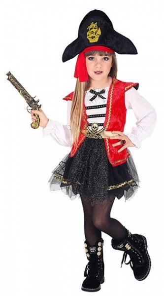 Disfraz de pirata Capitana Mila para niña 2