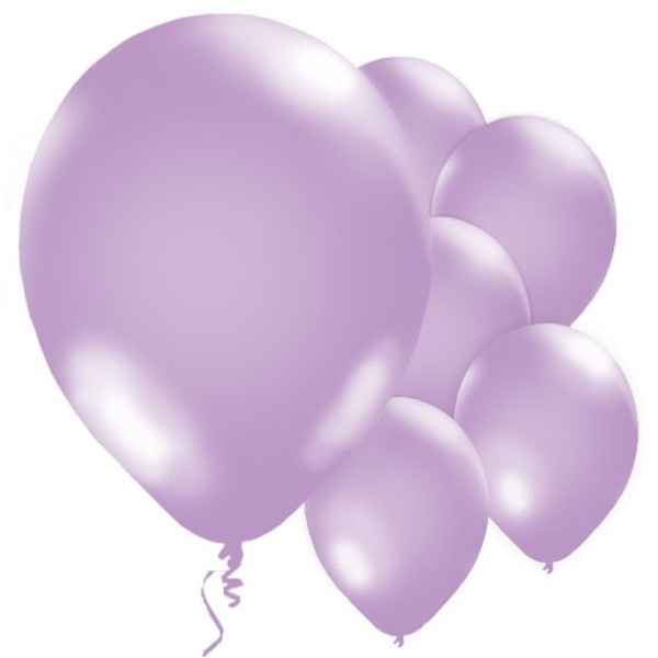 10 lila metallballonger 28cm