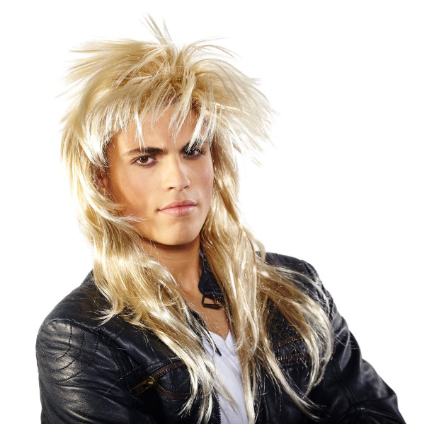 Perruque punk Johnny blond