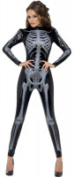 Oversigt: Mørkt skelet dame kostume