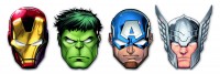 6 máscaras de cartón de Avengers Heroes