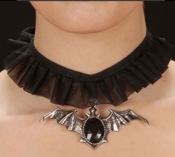 Gothic Bat Choker Necklace