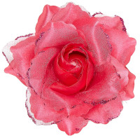 Vorschau: Rosy Haarspange mit Rose Pink