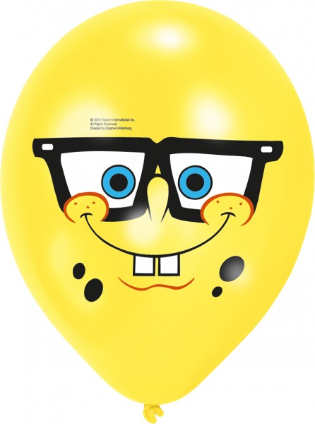 6 SpongeBob & Patrick Luftballons 27,5cm 3
