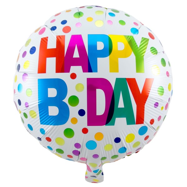 Schitterende Happy Birthday folieballon 45cm