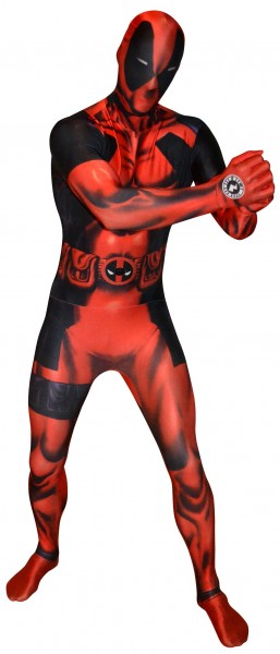 Roter Deadpool Morphsuit Muscleman 2