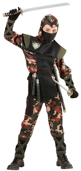 Camouflage ninja child costume