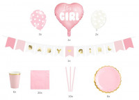 Preview: Baby Girl party pack 49 pieces