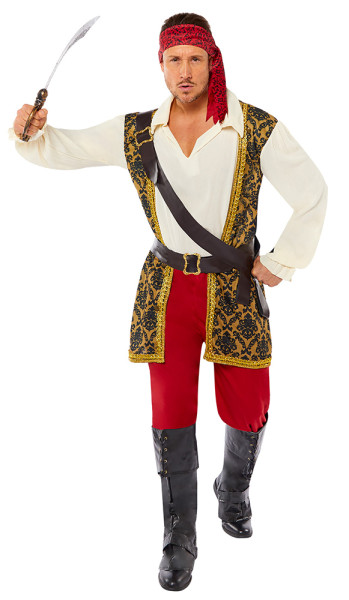 Sørøver pirat Deluxe kostume til mænd