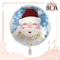 Vorschau: Heliumballon in der Box Santa Merry Christmas