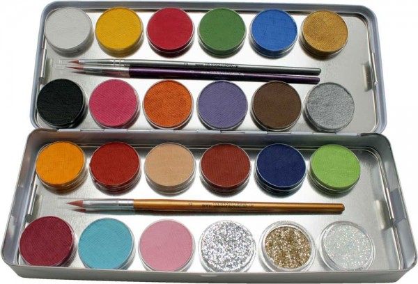 24 colors make-up set with glitter