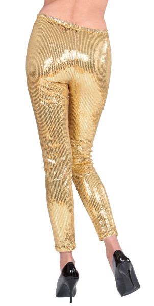 Goldene Pailletten Leggings 5