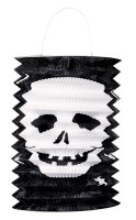 Vorschau: Totenkopf Halloween Papplaterne 16x28cm