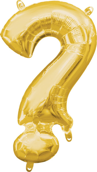 Mini foil balloon symbol? gold 35cm