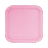 16 piatti di carta per feste Melina Light Pink 18cm