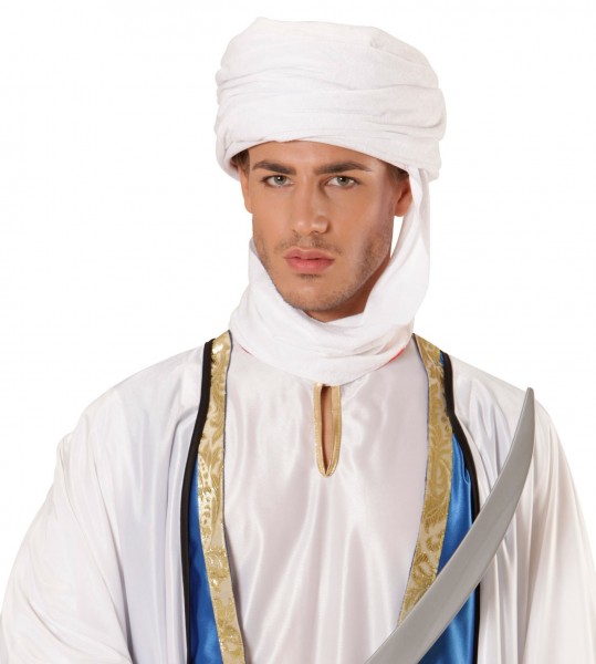 Weißer Ghamsi Orient Turban