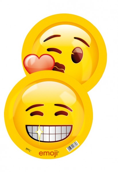 Boule Emoji Grinning & In Love 11cm 2