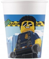 8 Lego City FSC Pappbecher 200ml