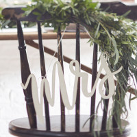 Preview: 2 fairytale wedding Mr & Mrs signs