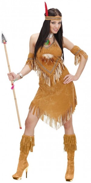 Wild Wester Squaw indisk kostume til kvinder