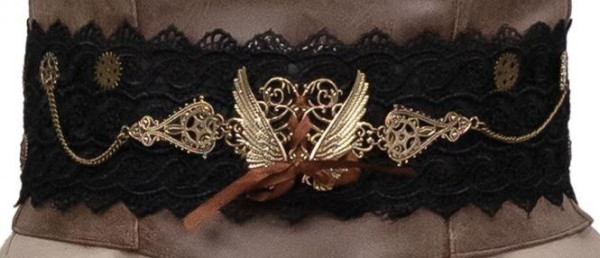 Cinturón steampunk adornado