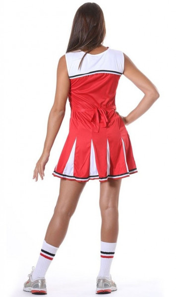 Rotes Cheerleader Kostüm Amber für Damen 2