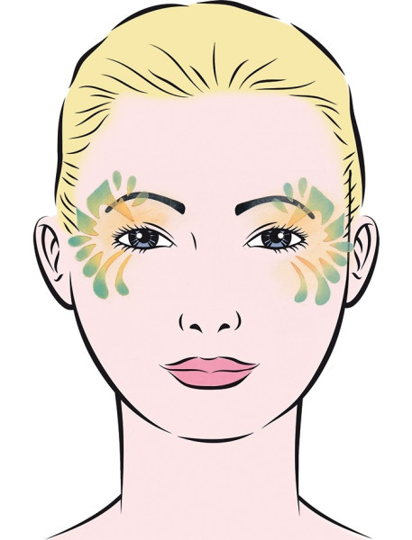 Butterfly make-up template