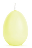 Anteprima: Candela all'uovo per brunch pasquale gialla 10 cm