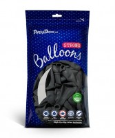 Preview: 50 party star balloons anthracite 23cm