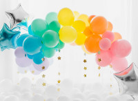 Oversigt: 10 eco pastel balloner babyblå 26cm