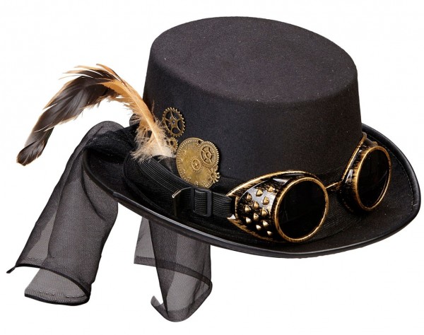 Elegant Ozzy Steampunk top hat