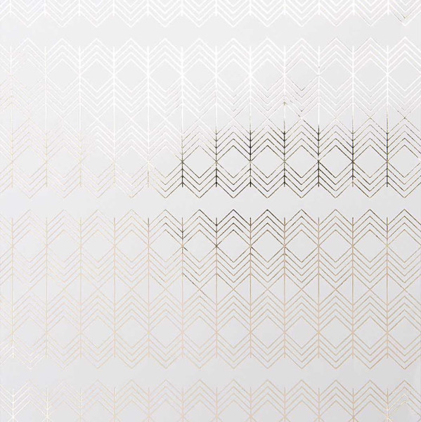 FSC zigzag inpakpapier wit-zilver