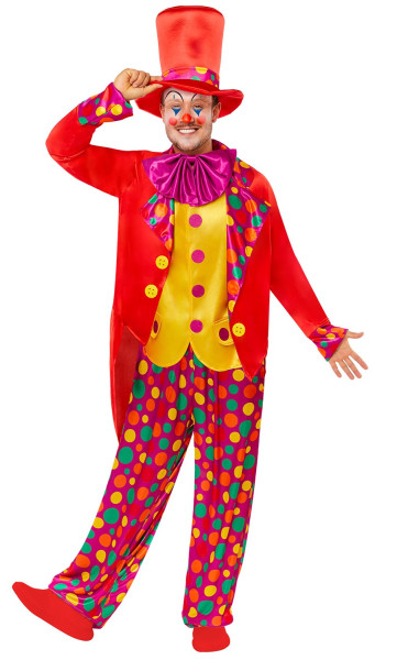 Śmieszny kostium klauna Fred dla mężczyzn