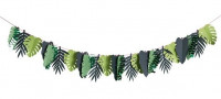 Tropical leaves paper garland 2m