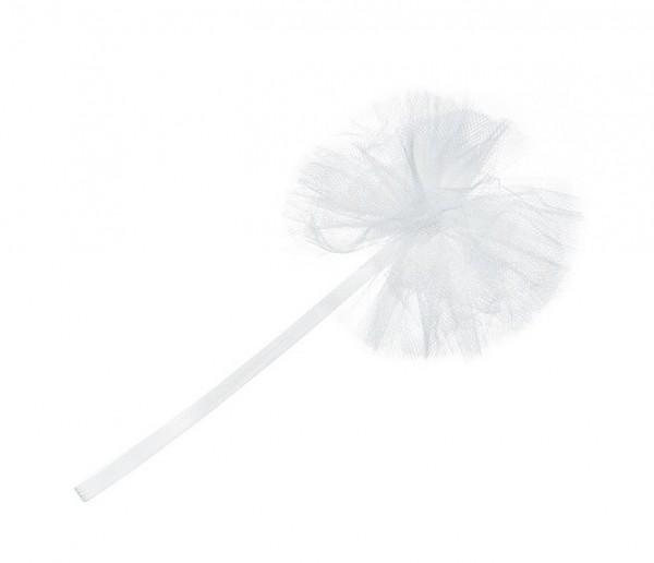 Süßes Haarband Daisy aus weißem Tüll