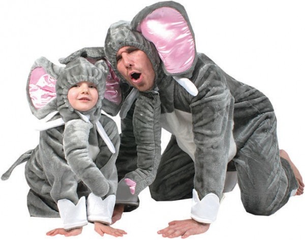 Plush elephant Stampfi costume 2